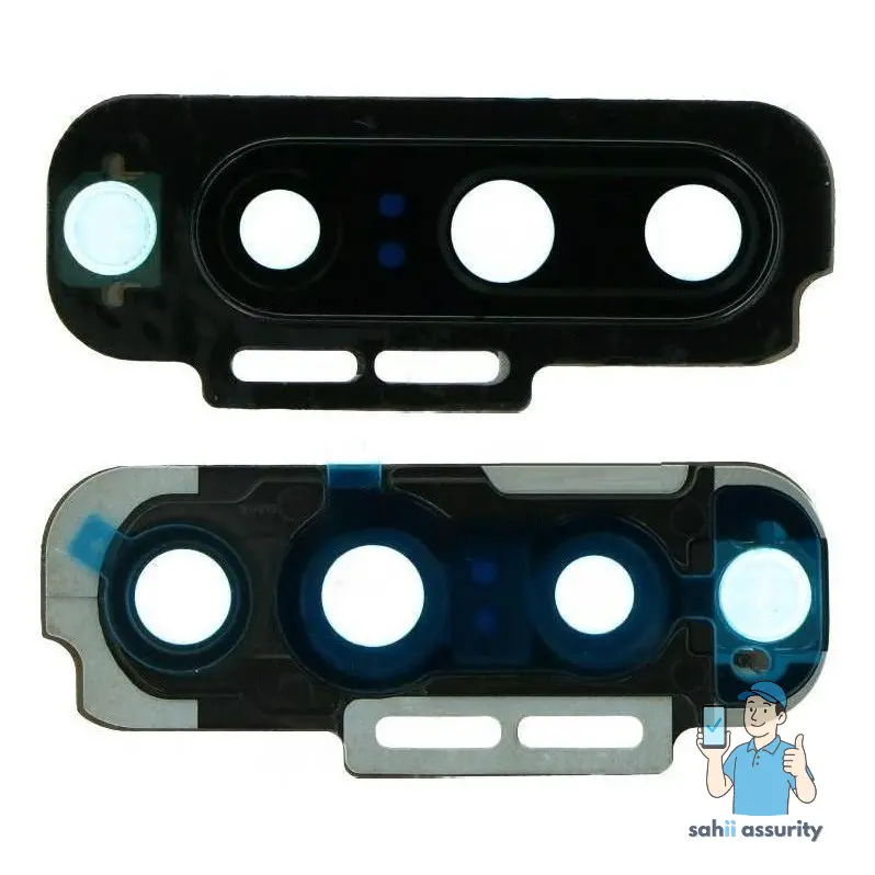 Camera Lens Glass with Frame for OnePlus 7 Pro Black